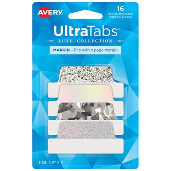 Ultratabs Avery luxe plateado 5,08 x 4 x18 unidades (74145)