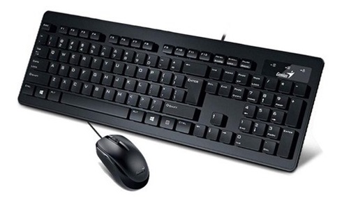 Combo Genius usb teclado y mouse slimstar c130 negro