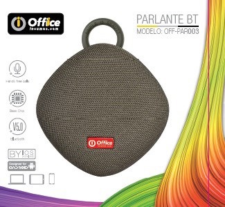 Parlante Office bluetooth par003 p/micro sd verde