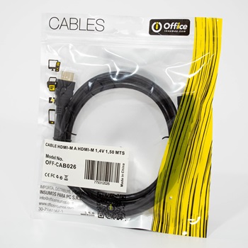 Cable Office hdmi a hdmi v1,4 1,50 metros off-cab026