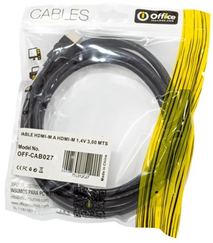 Cable Office hdmi a hdmi v1,4 3,00 metros off-cab027
