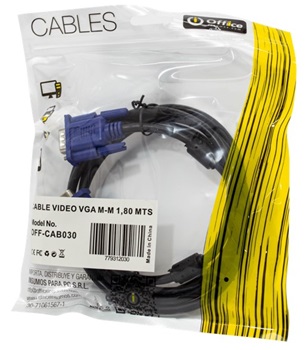 Cable video monitor 1,80 metros vga off-cab030 Office