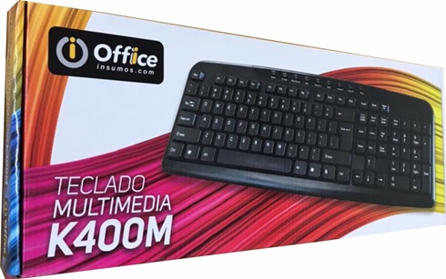 Teclado usb multimedia off-k400m Office