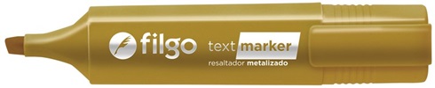 Resaltador Filgo text marker metalizado oro