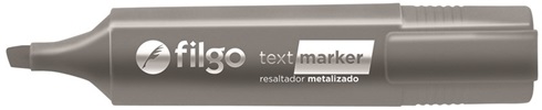 Resaltador Filgo text marker metalizado plata