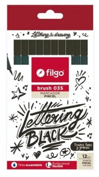 Marcador Filgo Brush 035 negro