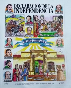 Laminas escolar Maucci x 5 Nº 903-9 de julio declar independencia
