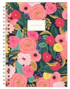 Cuaderno Decorline 18 x 25 espiralada rayado 60h flower /etiqueta ART1831