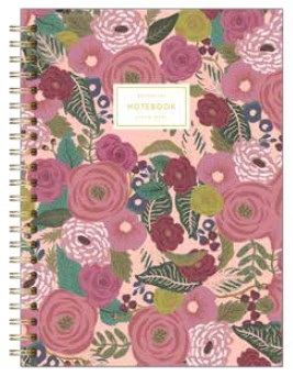 Cuaderno Decorline 18 x 25 espiralada rayado 60h flower Pastel ART1832