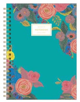 Cuaderno Decorline 18 x 25 espiralada rayado 60h flower turquesa ART1833