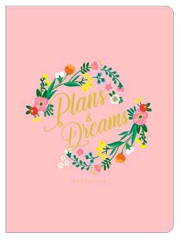 Cuaderno Decorline 19 x 26 plans and dreams encuad rayado rosa Pastel ART2329