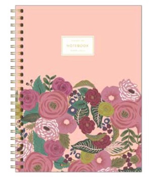 Cuaderno 29,7 Decorline tapa semirígida 80 hojas rayado rosa 2 ART1447