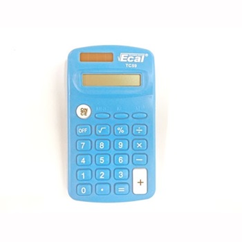 Calculadora Ecal tc59/60 8 digitos colores surtidos 10 x 6