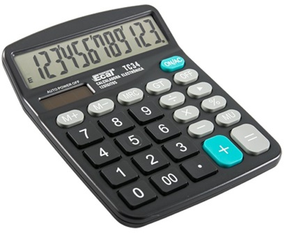 Calculadora Ecal tc34 12 digitos + 1 pila