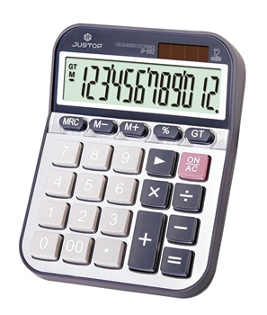 Calculadora Justop 12 digitos dual 18 x 13 jp-662