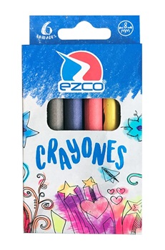 Crayones Ezco x 6 corto