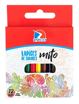 Lapices de colores Ezco mito x 12 cortos