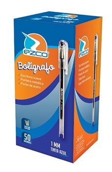 Bolígrafo Ezco 1 mm azul