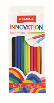 Lapices de colores Simball x 12 largos innovation