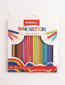 Lapices de colores Simball x 24 largos innovation