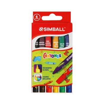 Crayones Simball x 6 cortas