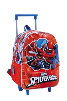 Mochila Spiderman tech ART11715 con ruedas 12"