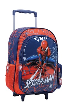 Mochila Spiderman web ART38203 con ruedas 16"