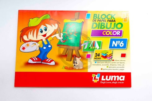 Block dibujo Luma color Nº 6 24 hs