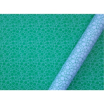 Cartulina decorativa doble faz Alfa 48 x 65 c/u circulos verde