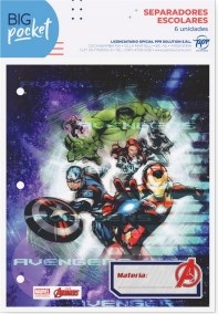 Separador materia Nº 3 Avengers
