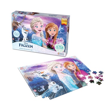 Puzzle 3D 100 piezas 23 x 33 cm lenticular Frozen