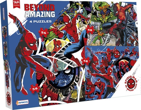 Puzzle x4 2 x 48 y 2 x 56 piezas 16 x 20 cm Spiderman