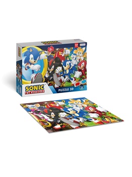 Puzzle 3D 60 piezas c/anteojos Sonic