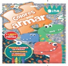 Set mega colores para armar f Dino ART 5398