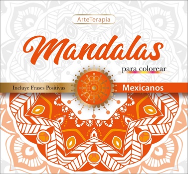 Libro para colorear mandalas arterapia culturas mexicanos 24 pag 9o gramos