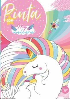 Libro para colorear pinta con my unicornio 16 paginas