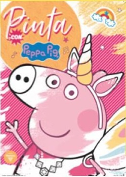 Libro para colorear pinta con Peppa Pig 16 paginas