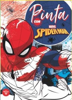 Libro para colorear pinta con spider-man 16 paginas
