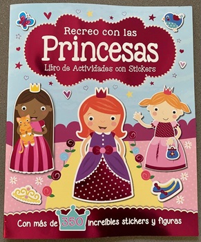 Libro de actividades recreo con amigas princesas