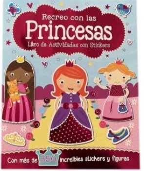 Libro de actividades c/stickers princesas