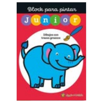 Libro para pintar block junior elefante