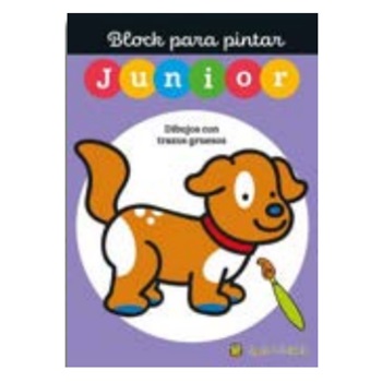 Libro para pintar block junior perrito