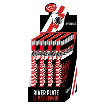 Lápiz simple con goma River Plate ri427/ri428
