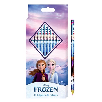 Lapices de colores x 12 largos Frozen fa578