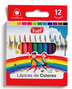 Lapices de colores Trabi x 12 cortos