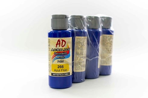Acrílico decorativo Artística dibu AD 60 ml 266-azul fluo