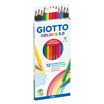 Lapices de colores Giotto 3,0 mm x12 largos
