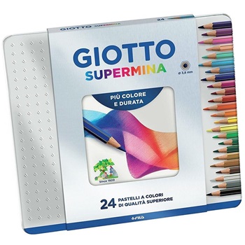 Lapices de colores Giotto supermina 3,8 mm x 24 lata