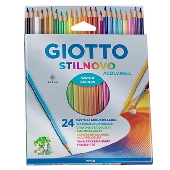 Lapices de colores Giotto stilnovo acuarelable x24 largos