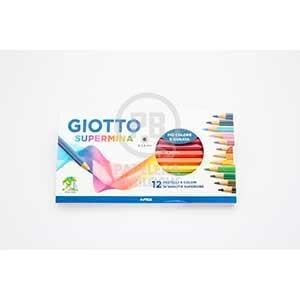 Lapices de colores Giotto supermina 3,8 mm x12 largos
